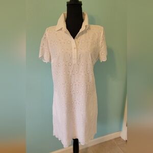 Crown & Ivy White Polo Dress